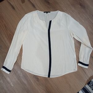 ANTONIO MELANI 100% All Silk Ivory Women's Blouse